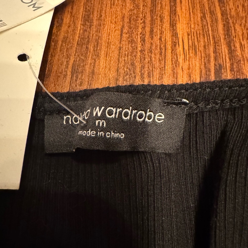 Naked Wardrobe Baby Snatched Racerback Ribbed Bodysuit - Picture 7 of 8